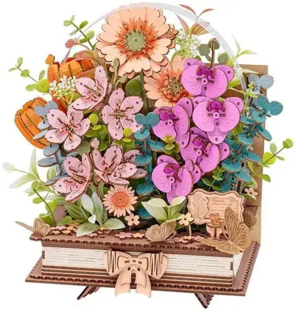 Robotime Wooden Blooming Book