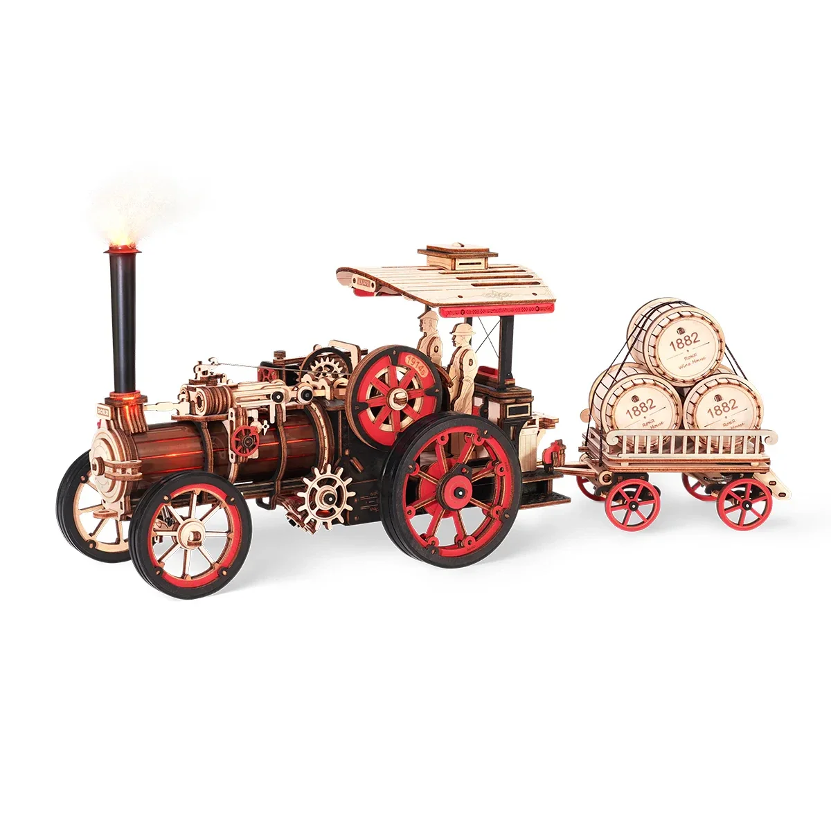 ROKR stoommachine mechanische 3D houten puzzel