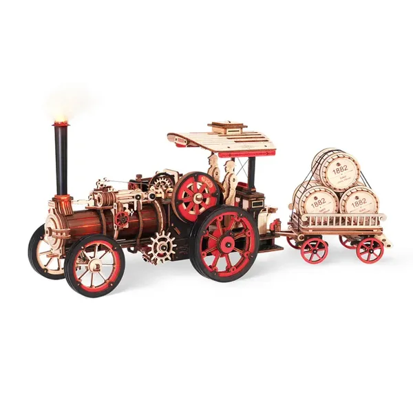 ROKR stoommachine mechanische 3D houten puzzel