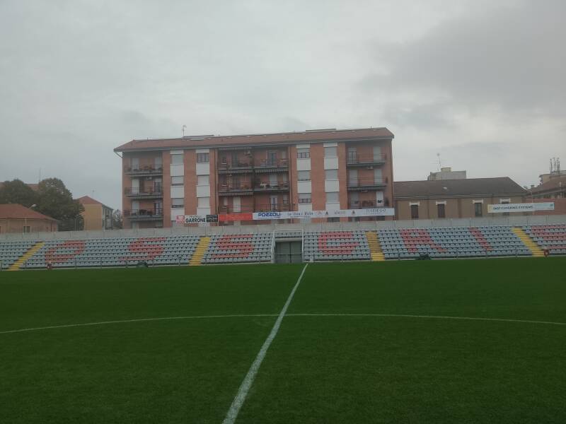 Il rettilineo visto dal campo