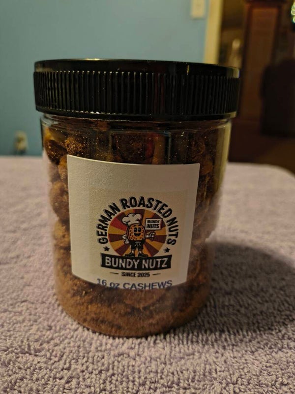 16 OZ CASHEWS JAR