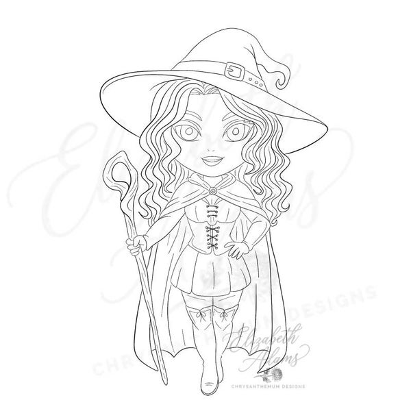 Witchy - Premade Chibi Art Sketch