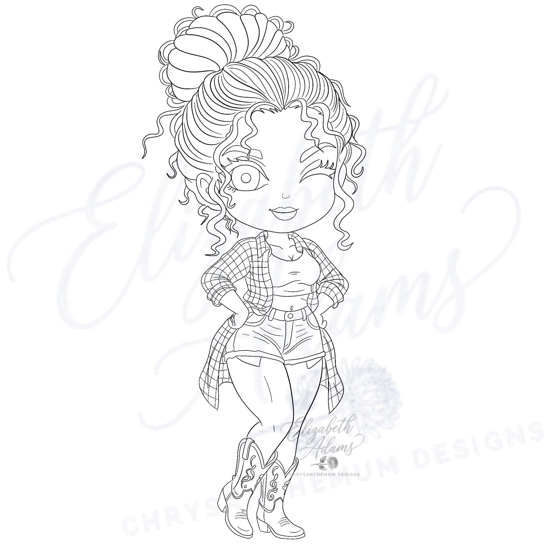 Cowgirl Blues - Premade Chibi Sketch