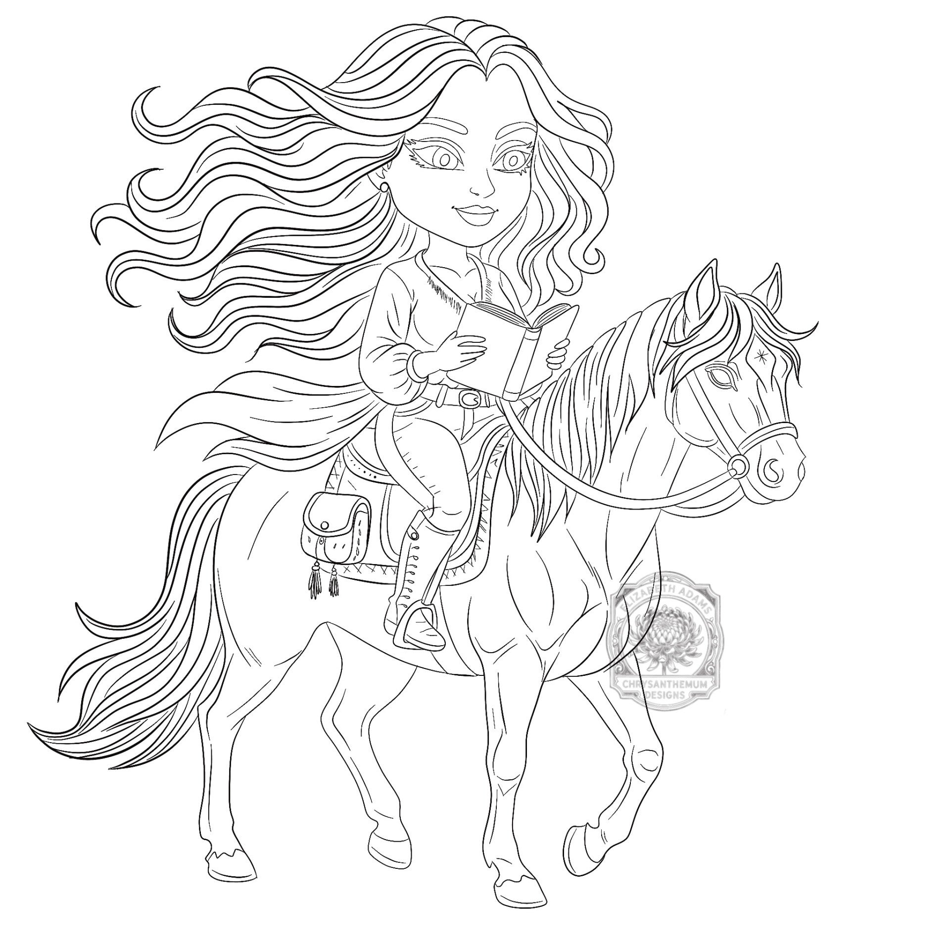Horseback - Premade Chibi Sketch