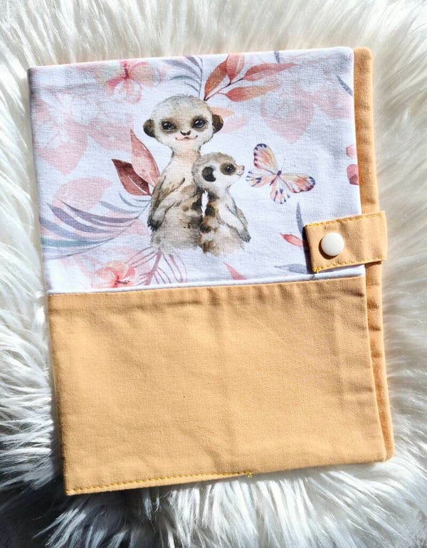 Protège carnet de santé Lémurien orangé