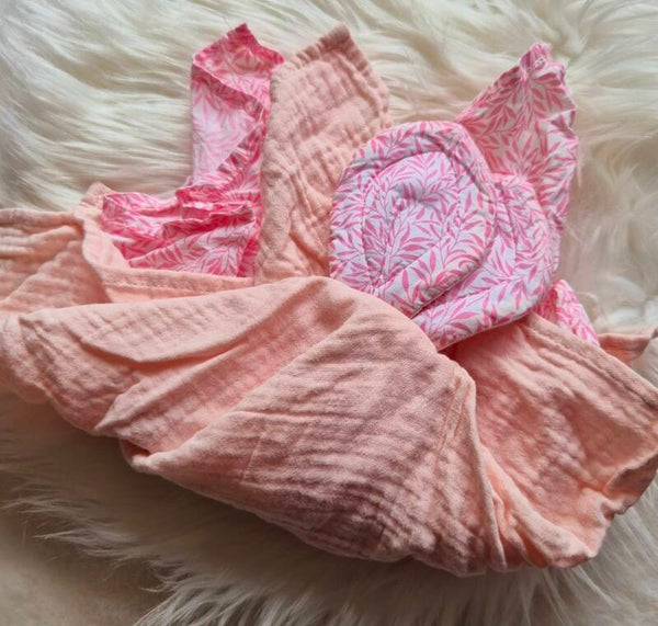 Doudou personnalisé Lapin fleuri