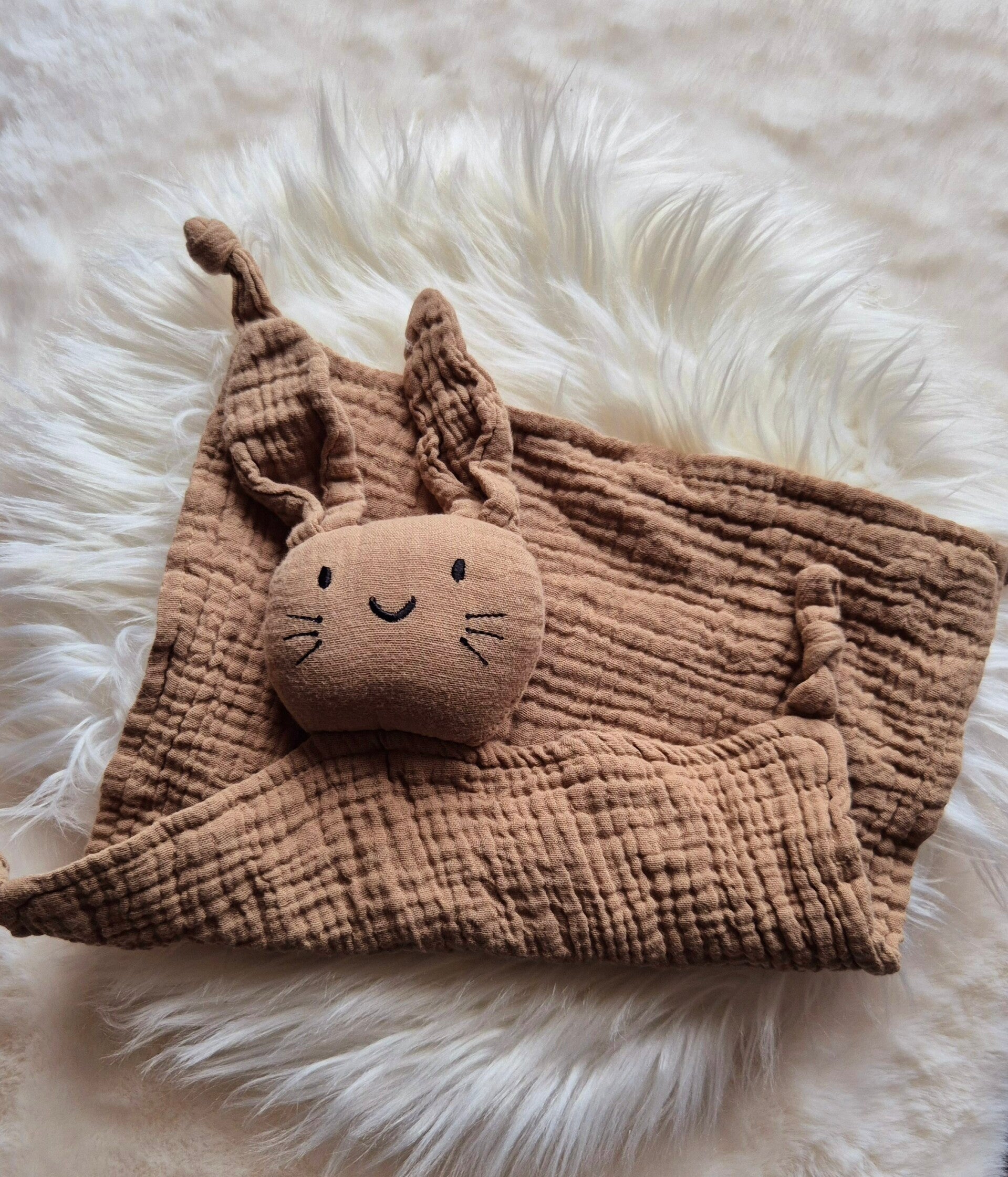 Doudou personnalisé Lapin marron