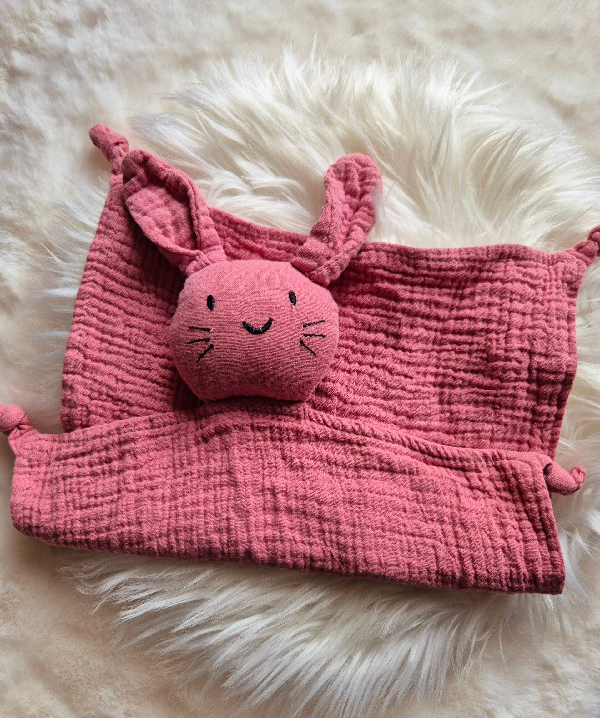 Doudou personnalisé Lapin violine