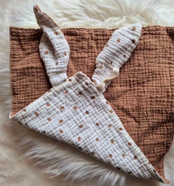 Doudou personnalisé Lapin à pois