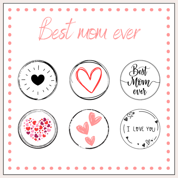• Waxinelichtjes "Best mom ever "