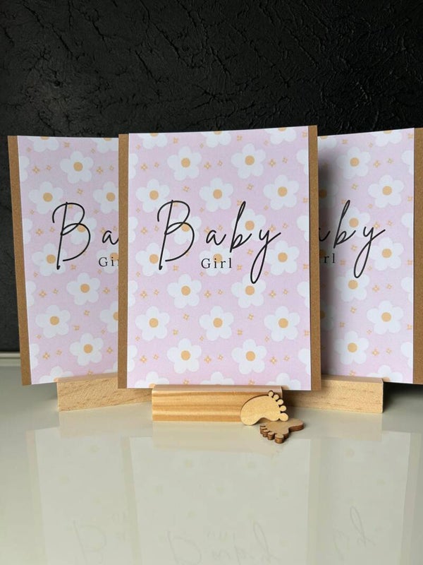 • Baby girl. Set van 3 kaarten •