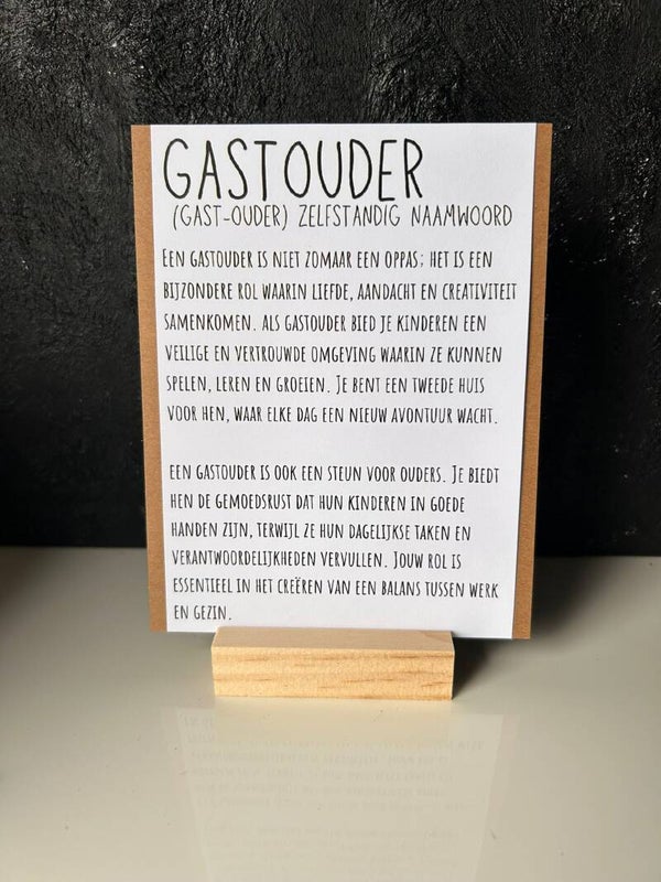 • Gastouder •