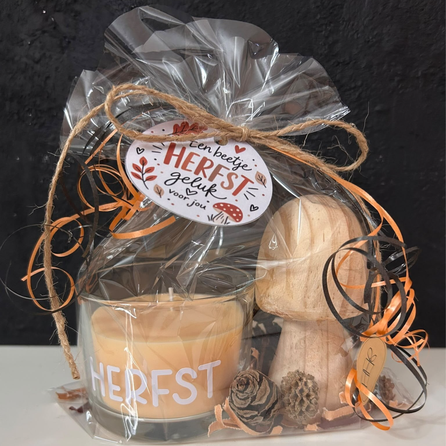 • Een beetje herfstgeluk voor jou • Kaarsje