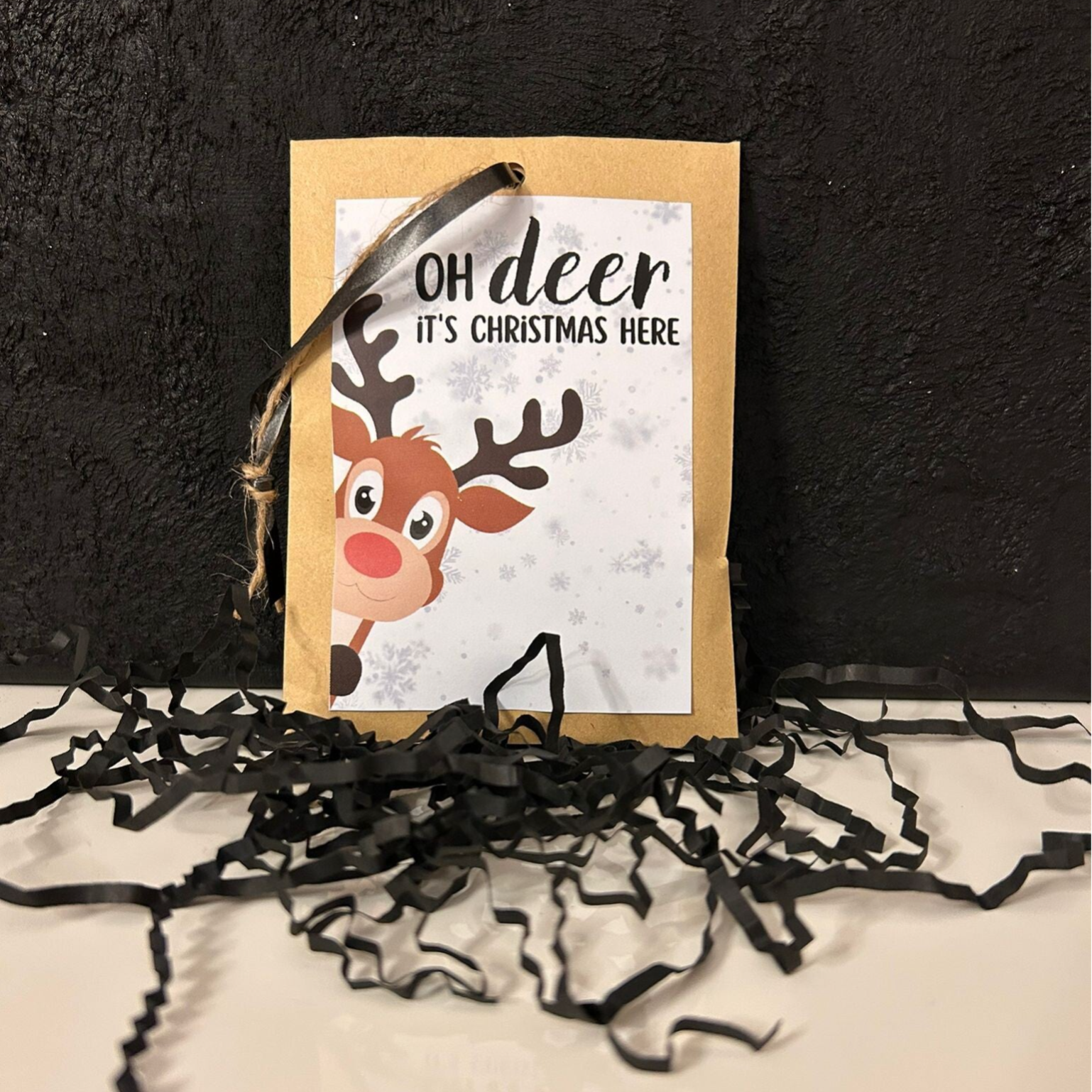 • Geurzakje "Oh deer, it's Christmas here" •