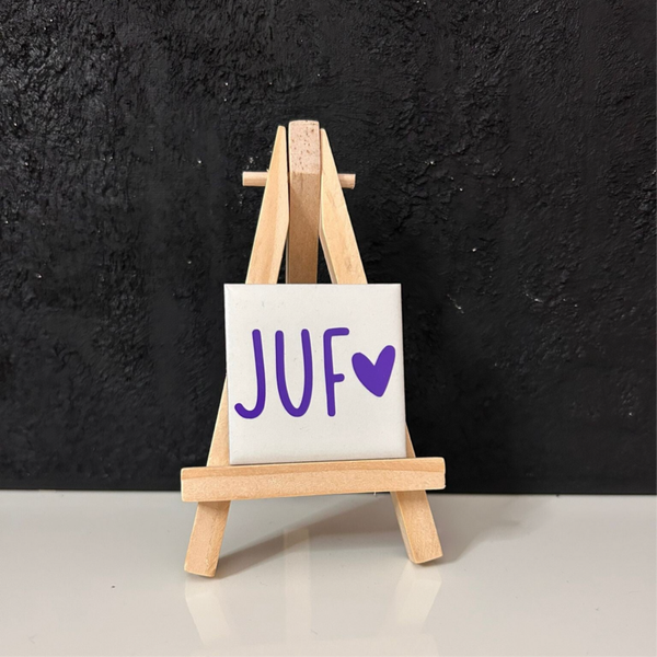 • Juf ♥ • Tegeltje