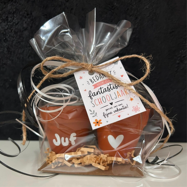 • Citronella kaarsjes "Juf ♥"•