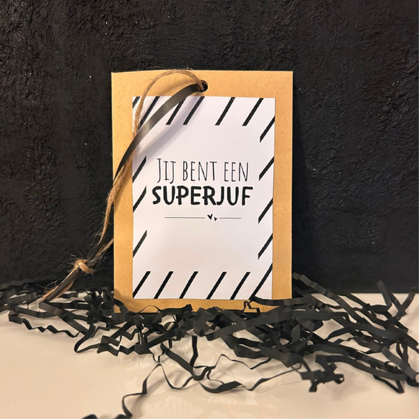 • Geurzakje "Jij bent een superjuf" •