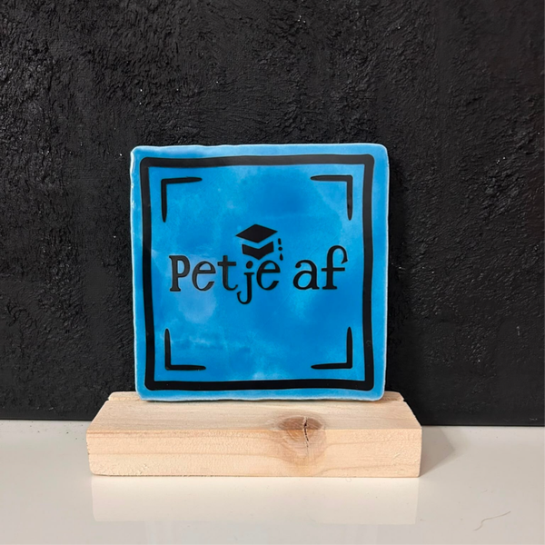 • Petje af blauw • Tegeltje
