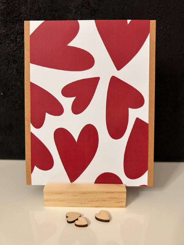• Blanco hartjes rood •