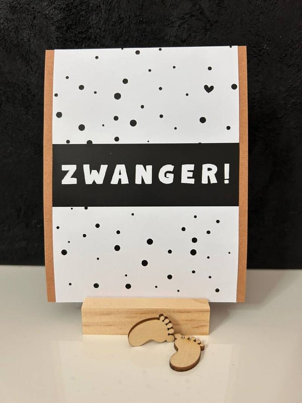 • Zwanger • zwart wit stip