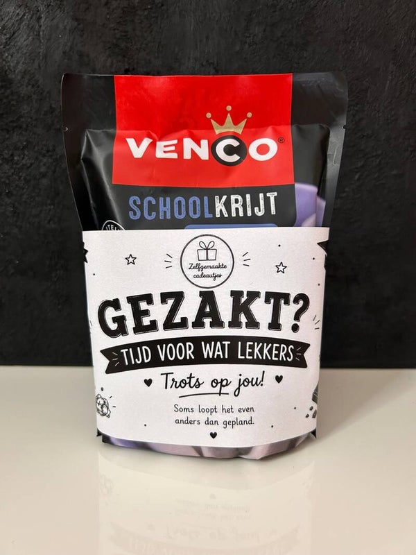 • Schoolkrijt gezakt •