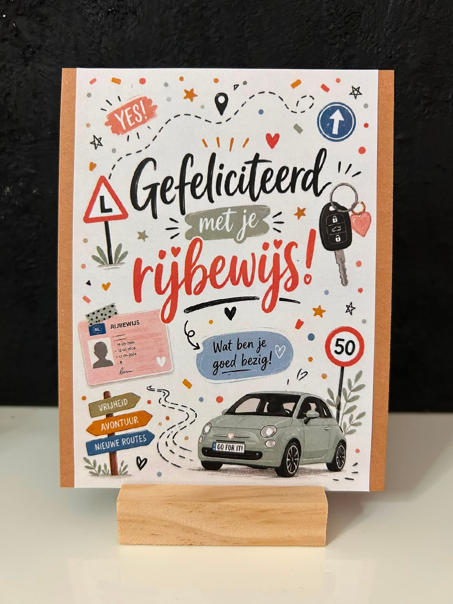 • gefeliciteerd met je rijbewijs •