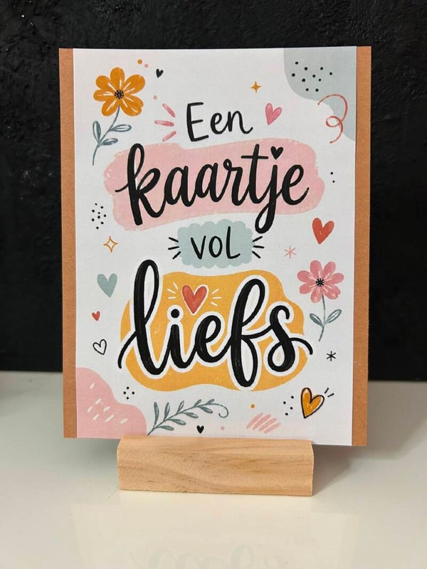 • Een kaartje vol liefs •