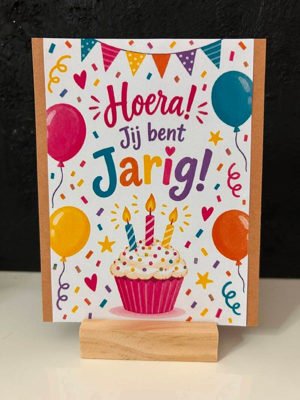 • Hoera! Jij bent jarig • Taartje