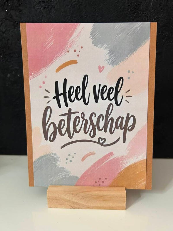 • Heel veel beterschap • Pasteltint