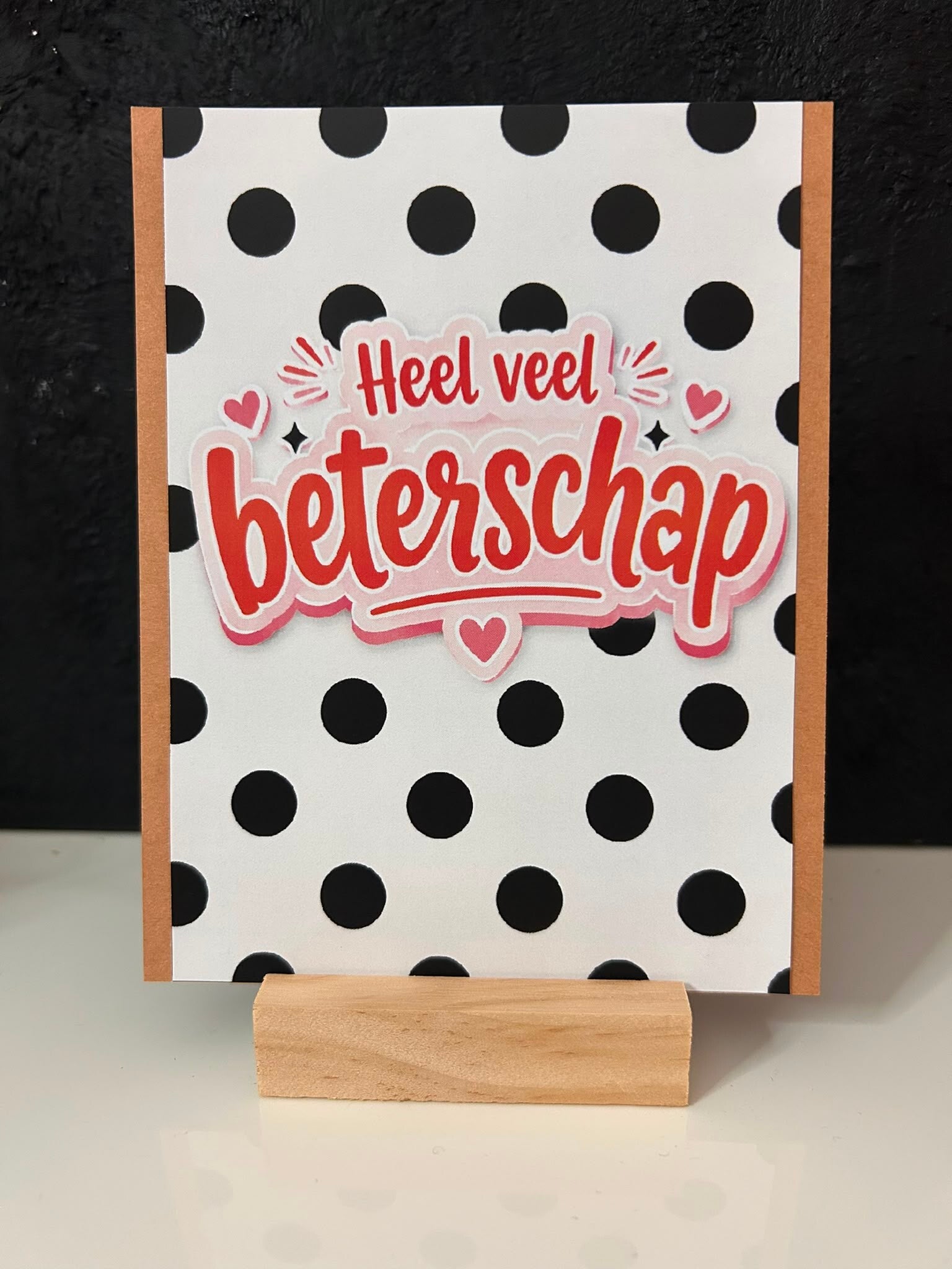 • Heel veel beterschap • stippen