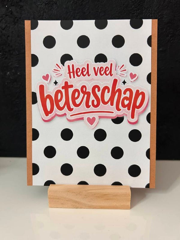 • Heel veel beterschap • stippen