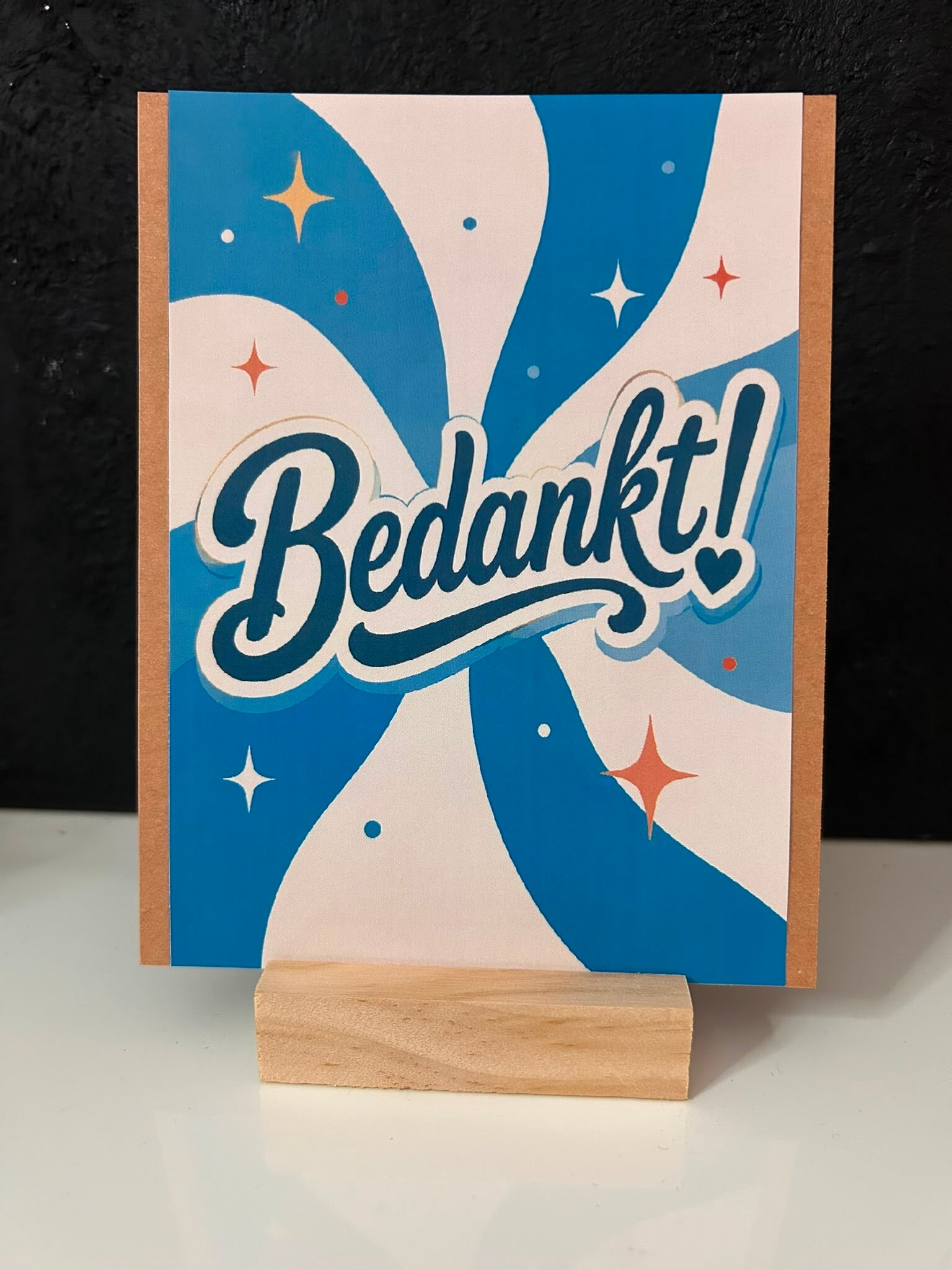• Bedankt • Blauw