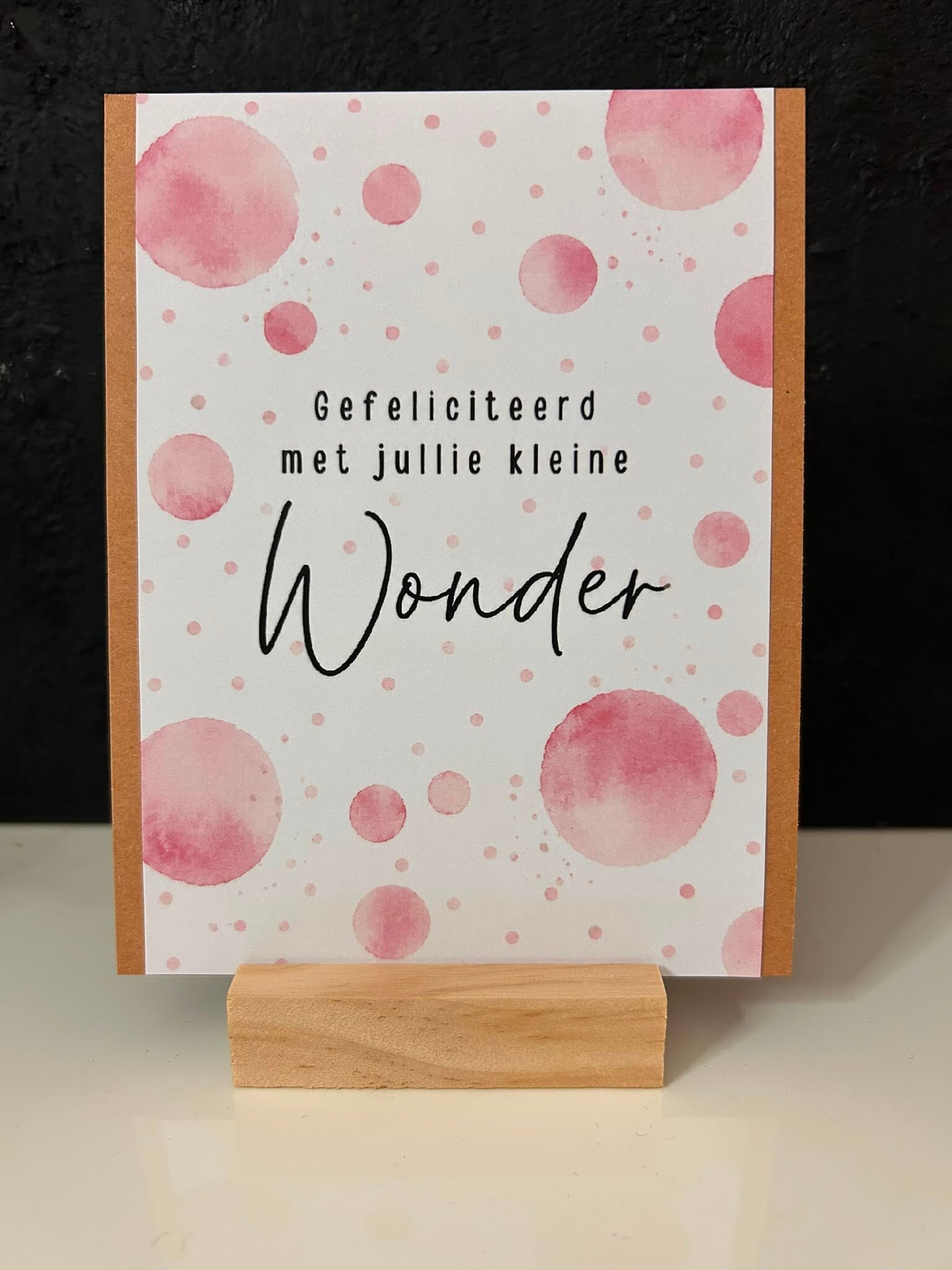 • Gefeliciteerd met jullie kleine wonder • Meisje