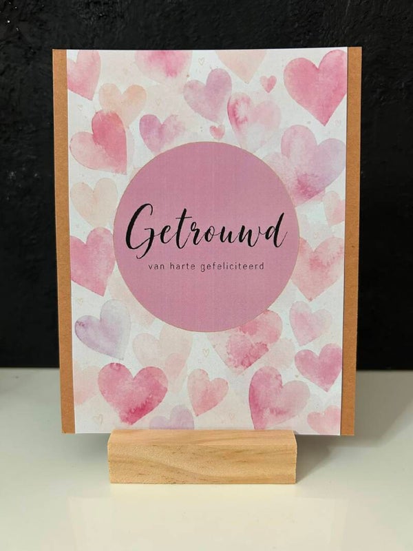 • Getrouwd, van harte gefeliciteerd •