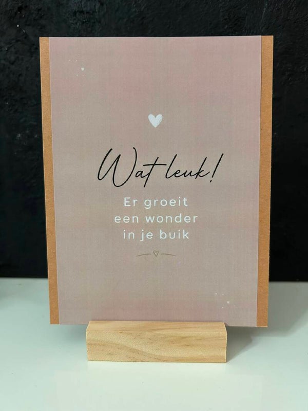• Wat leuk! Er groeit een wonder in je buik •