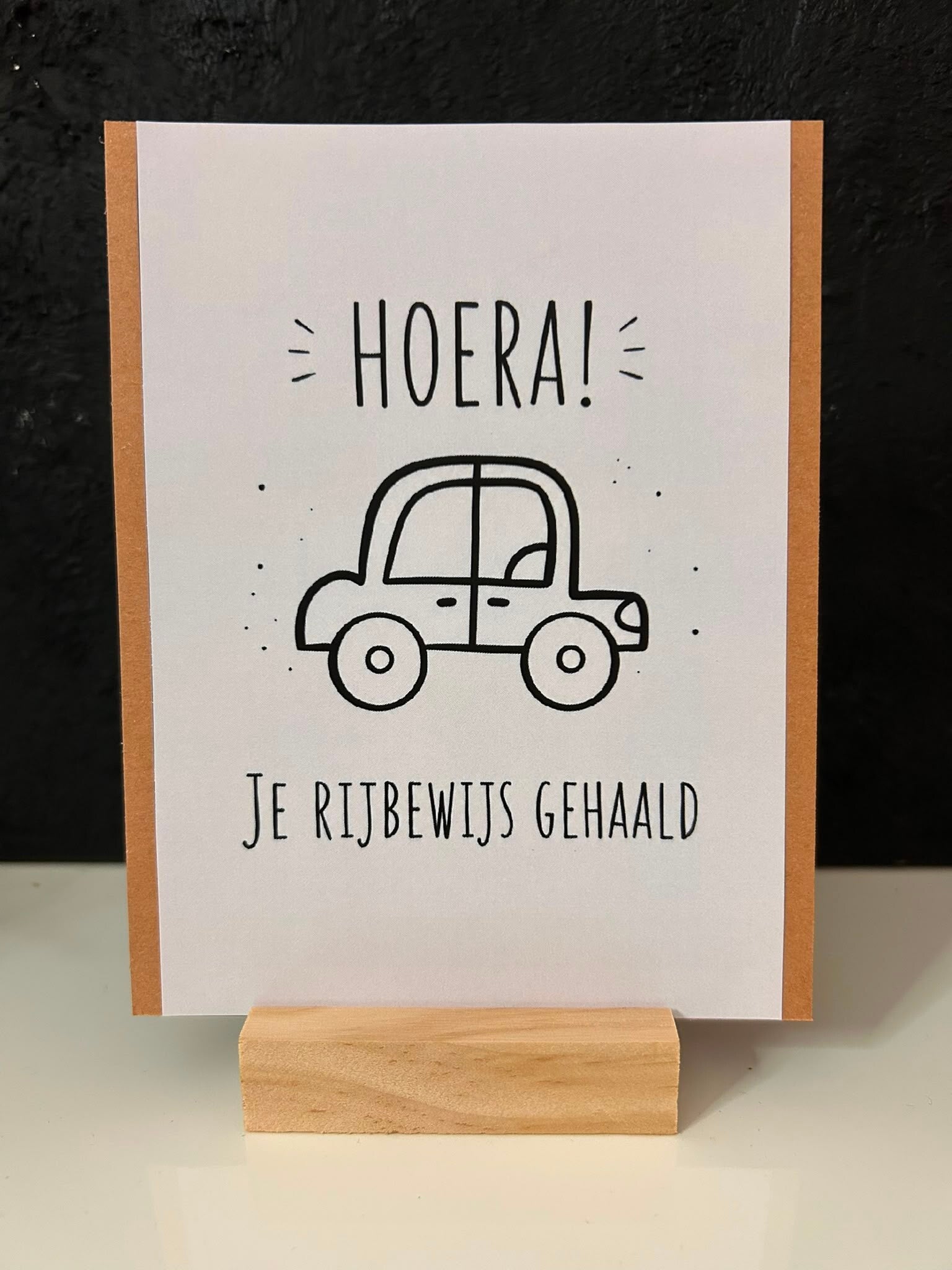 • Hoera, je rijbewijs gehaald •