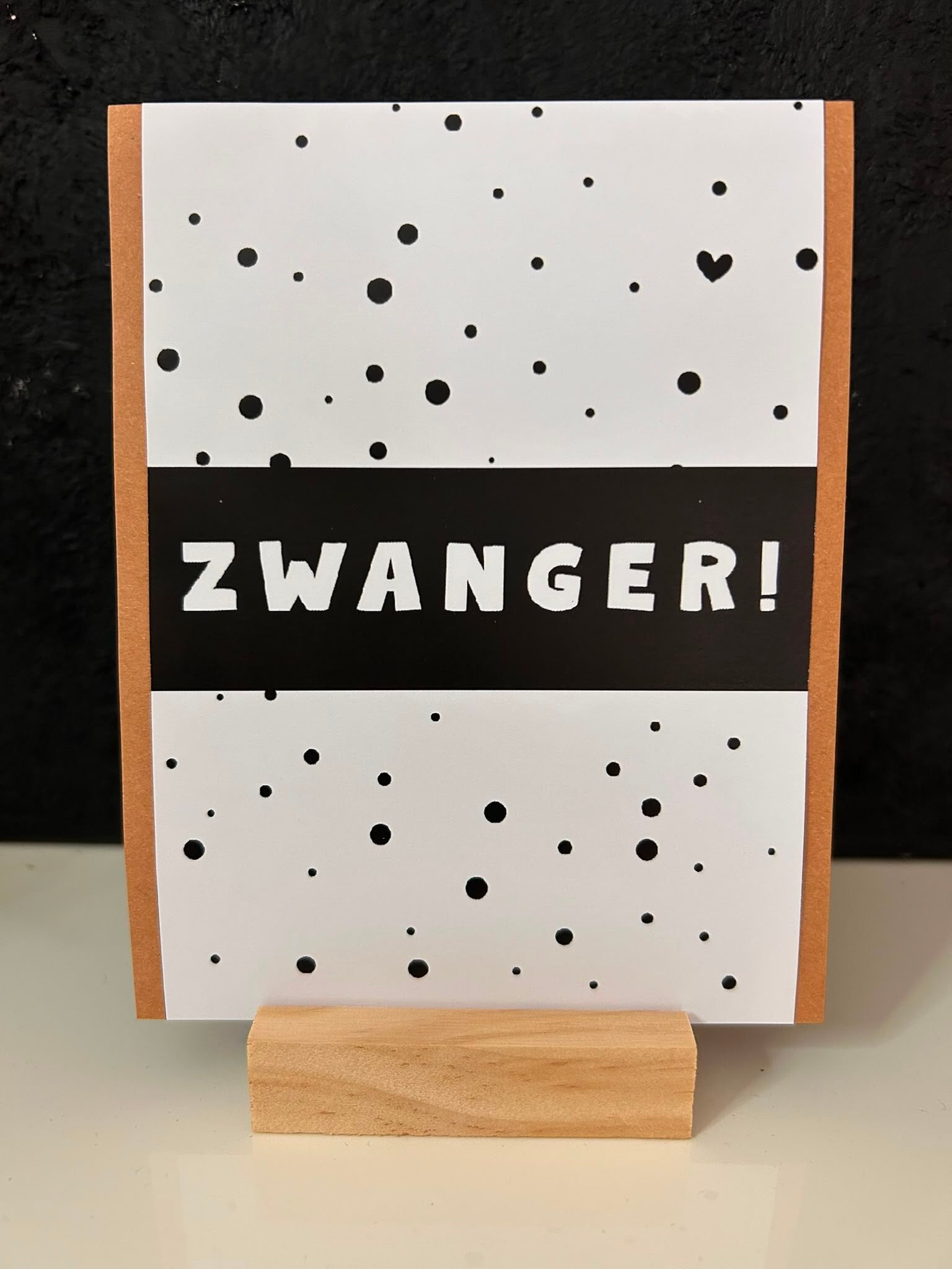 • Zwanger • zwart wit stip