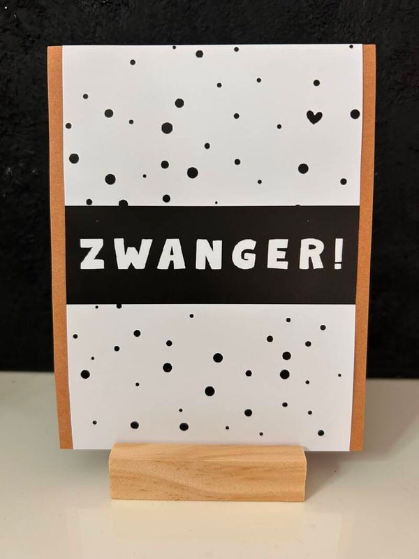 • Zwanger • zwart wit stip
