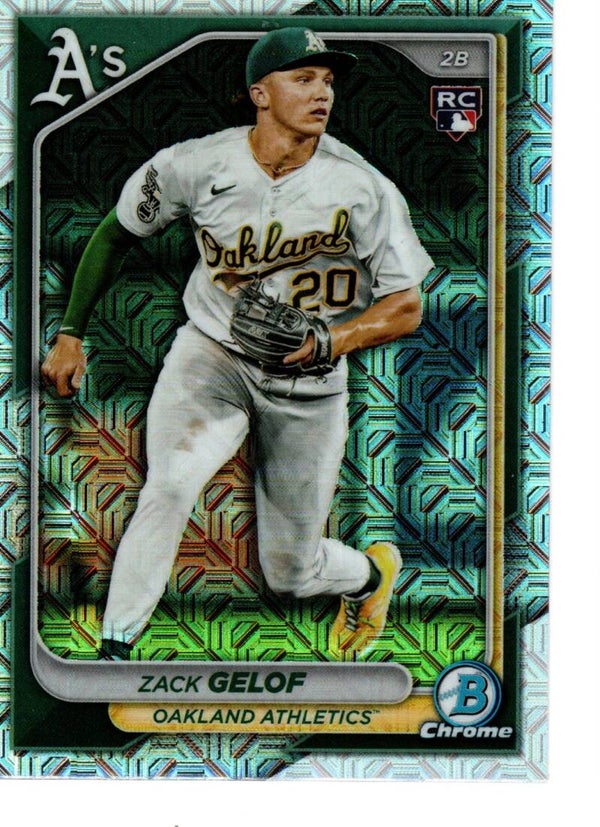Bowman Chrome 2024 Mega Box Mojo #78 Zack Gelof, Oakland Athletics RC