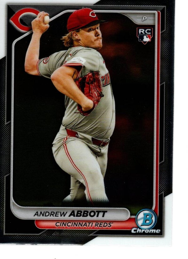 Bowman Chrome 2024 #79 Andrew Abbott, Cincinnati Reds RC
