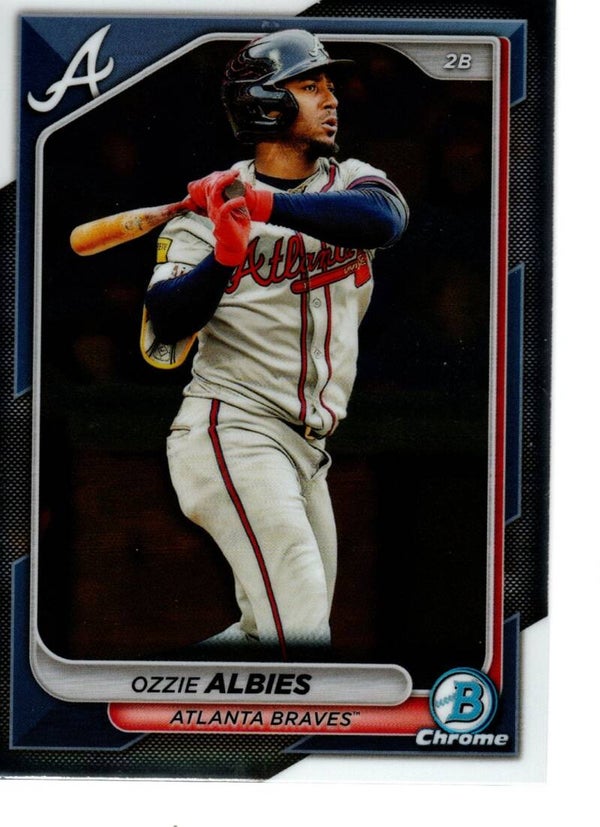 Bowman Chrome 2024 #81 Ozzie Albies, Atlanta Braves