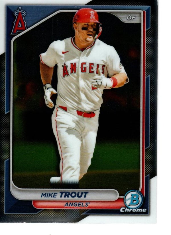 Bowman Chrome 2024 #82 Mike Trout, Los Angeles Angels