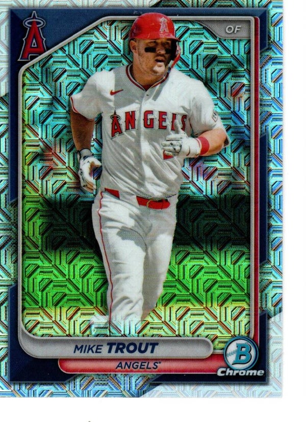 Bowman Chrome 2024 Mega Box Mojo #82 Mike Trout, Los Angeles Angels