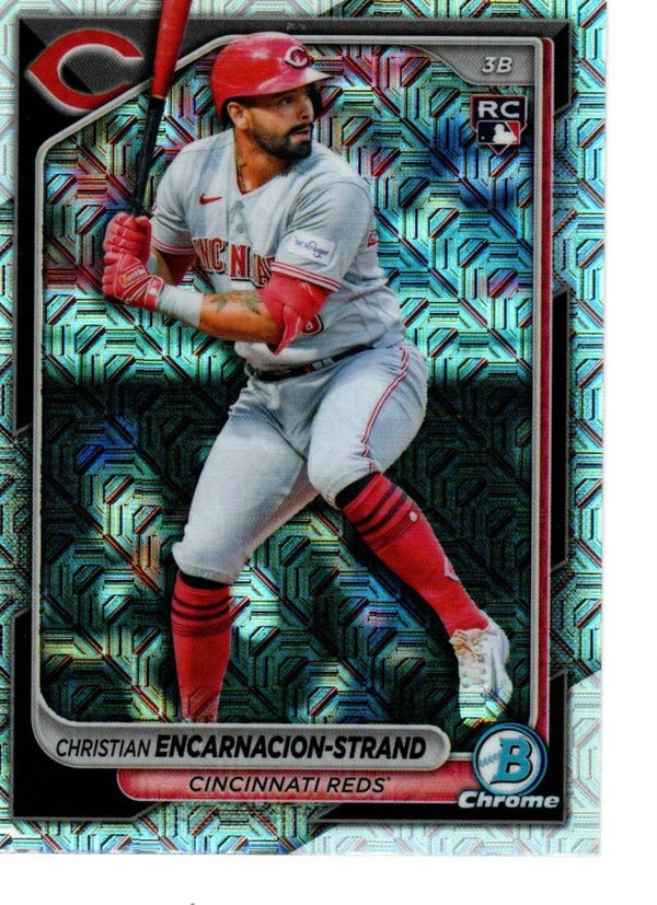 Bowman Chrome 2024 Mega Box Mojo #91 Christian Encarnacion-Strand, Cincinnati Reds RC