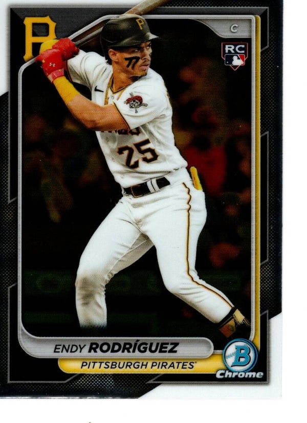 Bowman Chrome 2024 #97 Endy Rodríguez, Pittsburgh Pirates RC