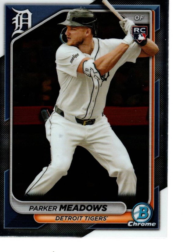 Bowman Chrome 2024 #98 Parker Meadows, Detroit Tigers RC