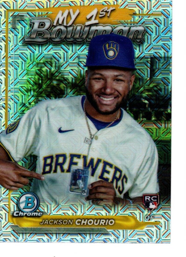 Bowman Chrome 2024 My 1st Bowman Mojo #M1B-15 Jackson Chourio, Milwaukee Brewers RC