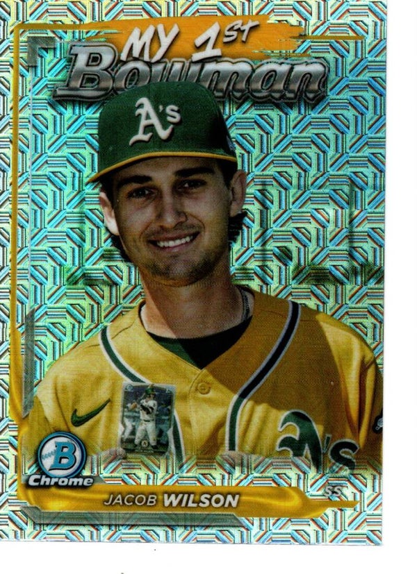Bowman Chrome 2024 My 1st Bowman Mojo #M1B-40 Jacob Wilson, Oakland Athletics
