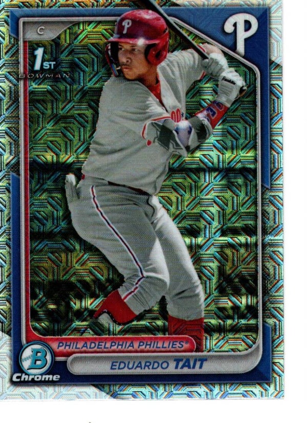 Bowman Chrome 2024 Mega Box Prospects Mojo #BCP-164 Eduardo Tait, Philadelphia Phillies