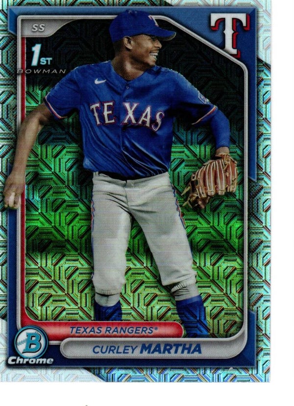 Bowman Chrome 2024 Mega Box Prospects Mojo #BCP-168 Curley Martha, Texas Rangers
